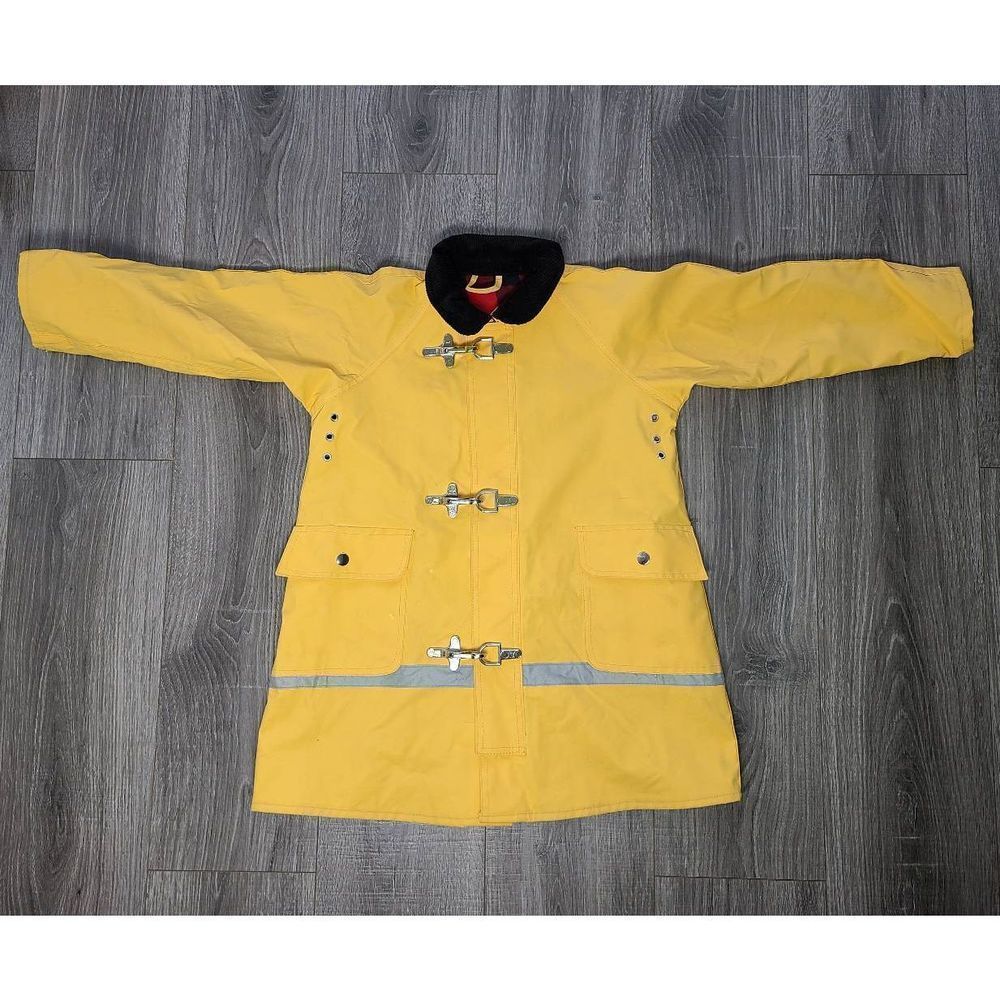 Wippette Kids Yellow Fleece Lined Raincoat size 5/6 Small